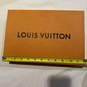 Authentic empty Louis Vuitton gift box 12” L x 2 1/4” H x 8” W see picture
